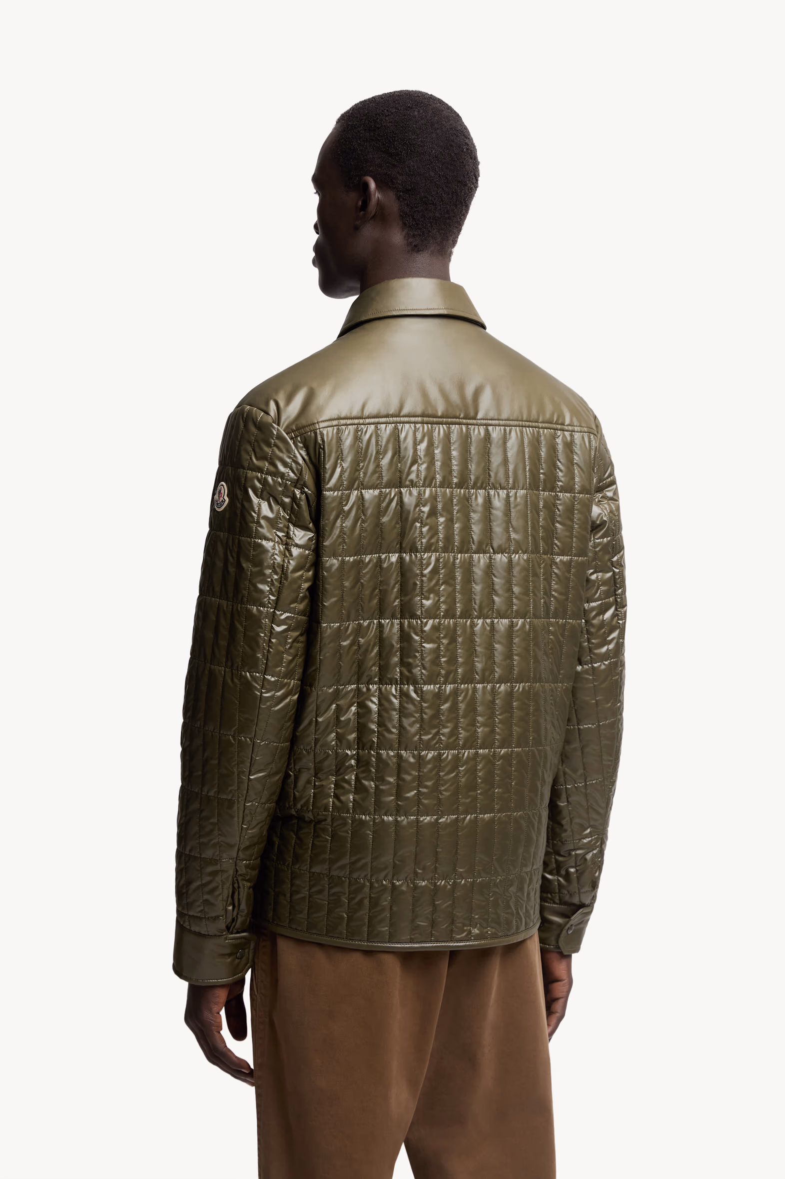 Veste-chemise à matelassage vertical Madiere Hommes Vert Olive Moncler 5